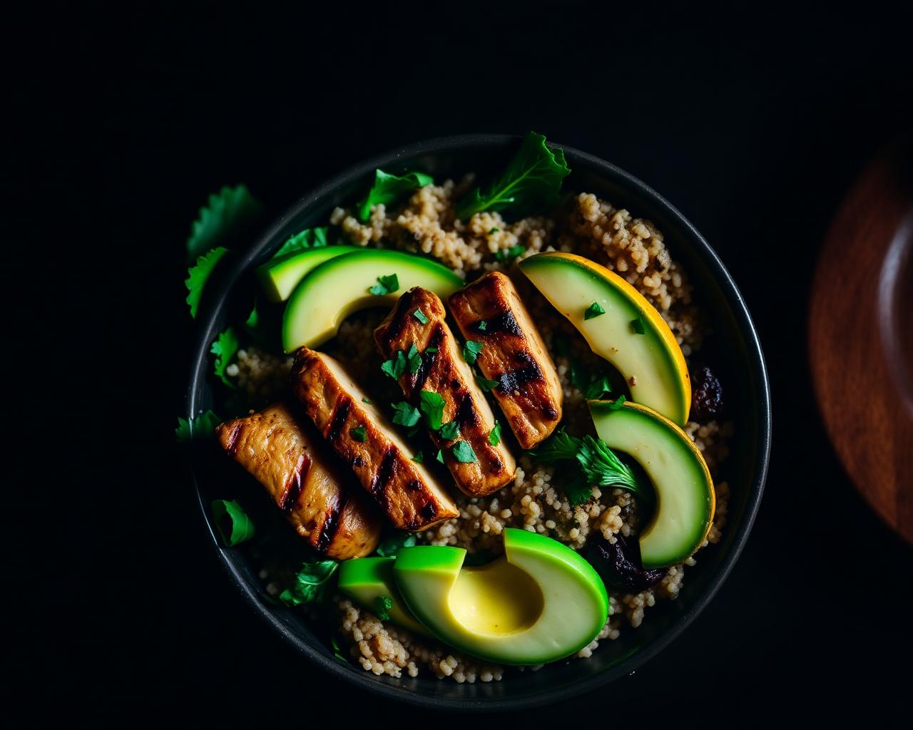 Macro-balanced meal plated by VIVU
